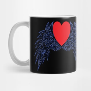 Wolf tattoo love colorful Mug